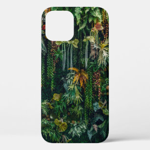 fern and plant decorate on wall iPhone 12 case