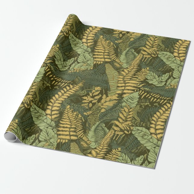 Fern and Wonder Wrapping Paper (Unrolled)