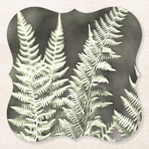 Fern Artistic Abstract Paper Coaster