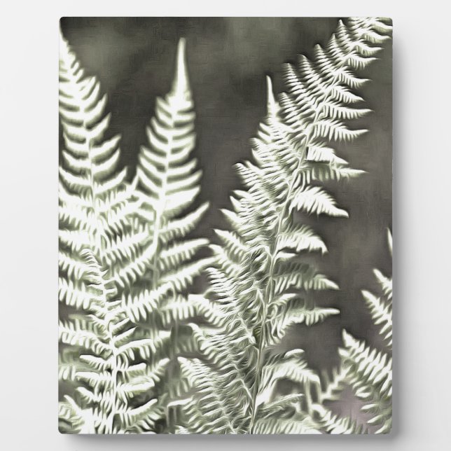 Fern Artistic Abstract Plaque (Front)