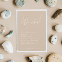 Fern & Beach | We Do Wedding Invitation