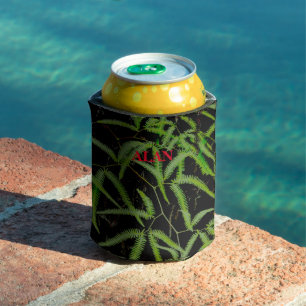 Fern Beverage Coaster Can Cooler