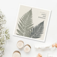Fern Botanical Modern Minimal Woodland Wedding