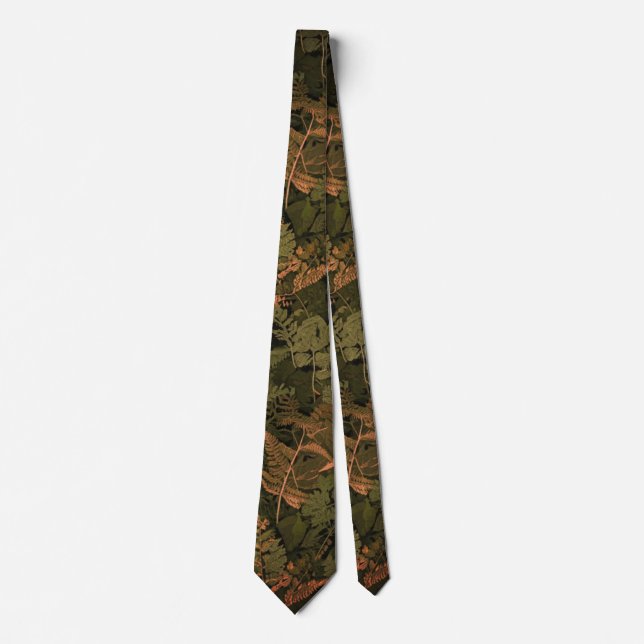 Fern Camouflage Suit Tie (Front)