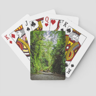 Fern Canyon Green Walls in Redwoods National Park Playing Cards