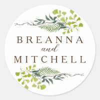 Fern Eucalyptus Hand-Drawn Greenery Wedding
