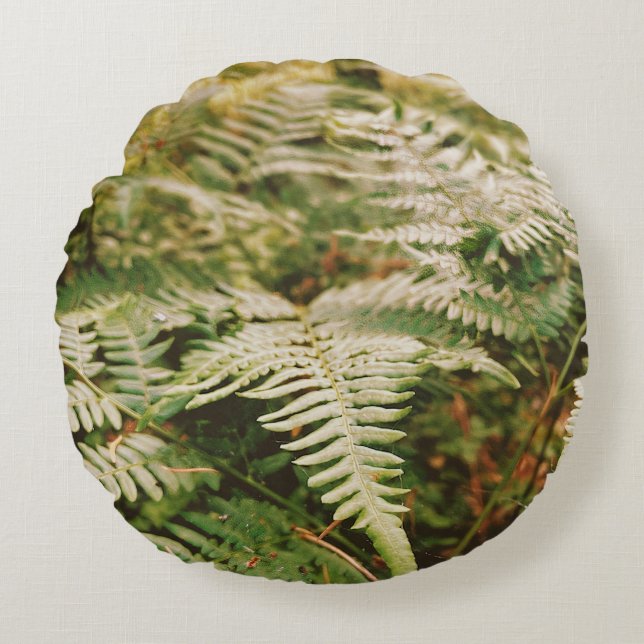 Fern Field  Round Cushion (Front)