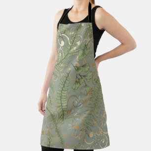 Fern Floral Pattern Apron