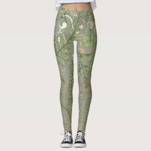 Fern Floral Pattern Leggings