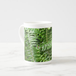 Fern Fronds I Green Nature Bone China Mug