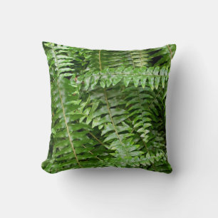 Fern Fronds I Green Nature Cushion