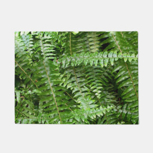 Fern Fronds I Green Nature Doormat