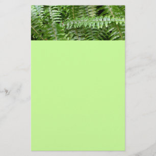 Fern Fronds I Green Nature Stationery
