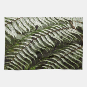 Fern Fronds II Green Nature Tea Towel