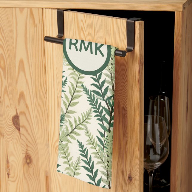 Fern Fronds Tea Towel (Thirds Fold)