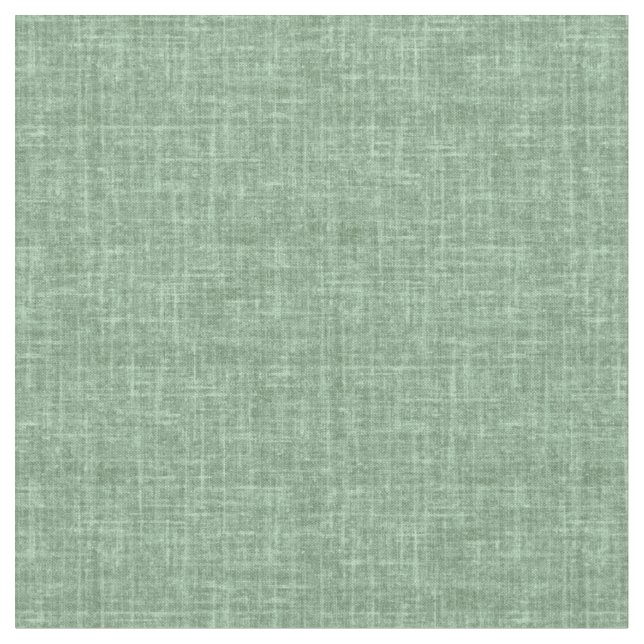 Fern Green Linen Fabric (Close Up)