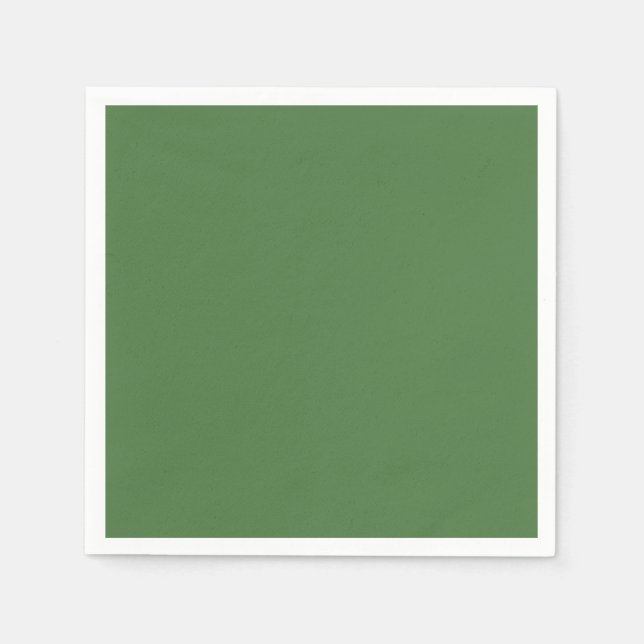 Fern Green Solid Colour Napkin (Front)