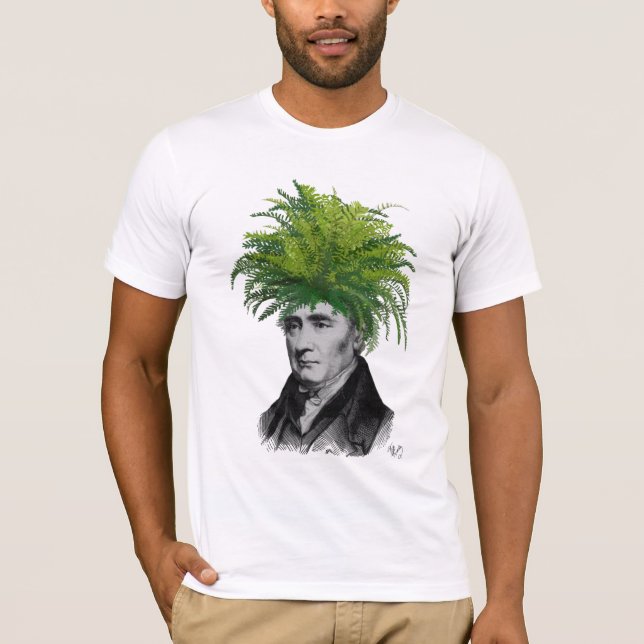 Fern Head Plant Head T-Shirt (Front)
