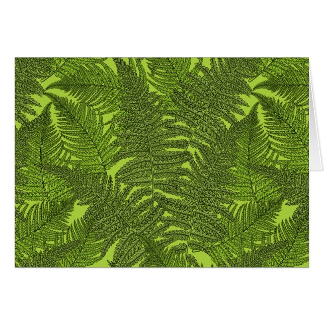 Fern in green (Front Horizontal)