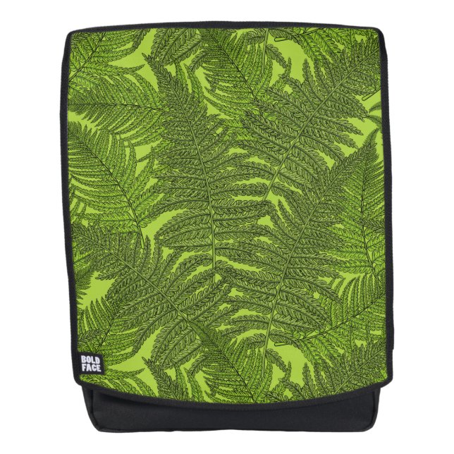 Fern in green backpack (Front)