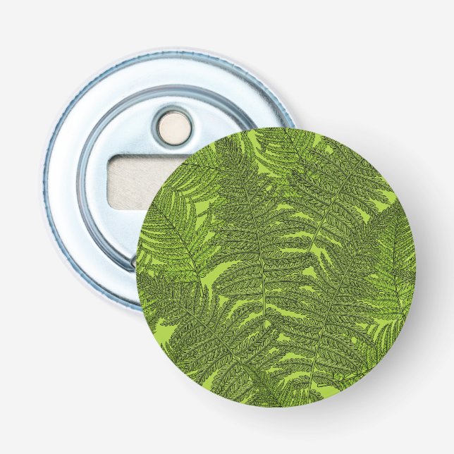 Fern in green bottle opener (Front)