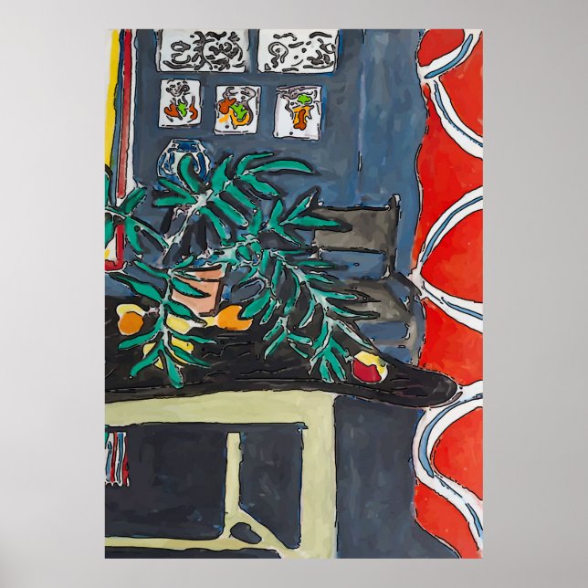 Fern in Pot Poster (Front)