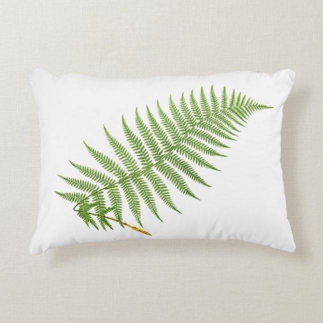 Fern Leaf Accent Pillow (Front)