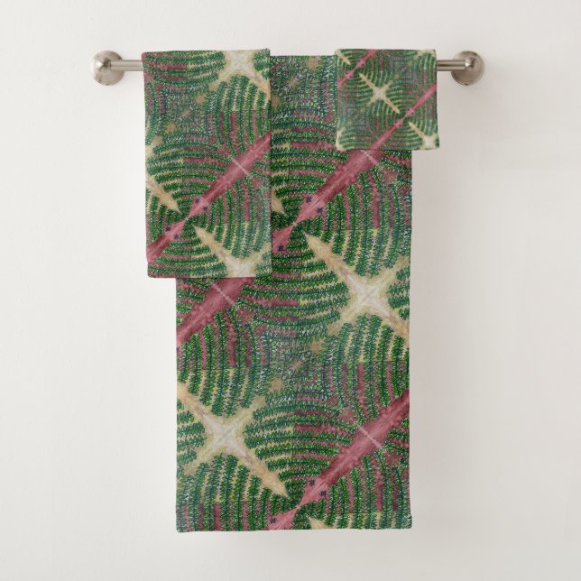 Fern leaf bath towel set (Insitu)