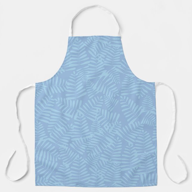 Fern Leaf Blue Apron (Front)