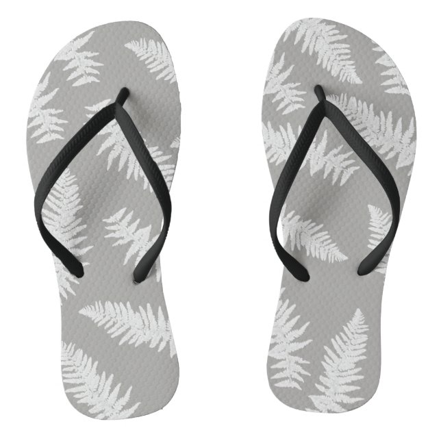 Fern Leaf Botanical Flip Flops (Footbed)