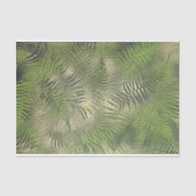 Fern Leaf Nature Pattern Cool Tissue Paper (Front)
