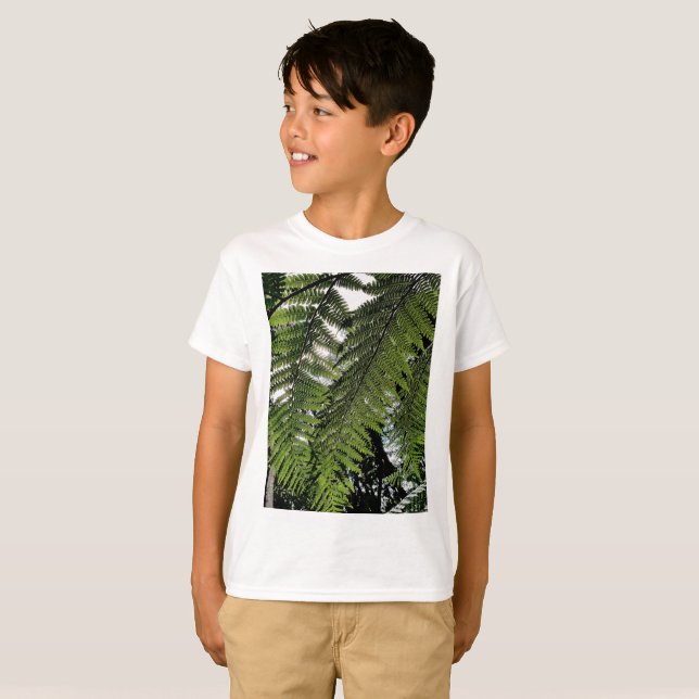 fern leaf pattern kids T-Shirt (Front Full)