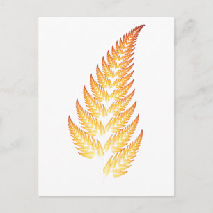Fern leaf postcard