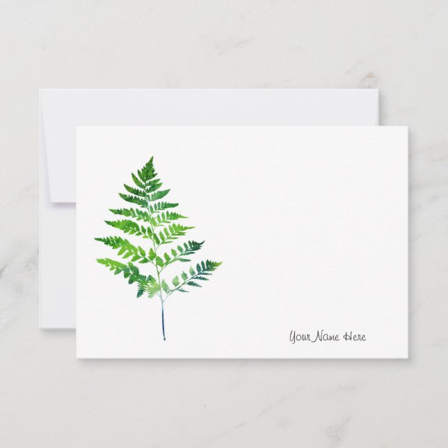 Fern Leaves Card (Front)