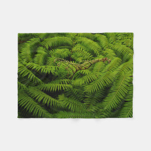 Fern Leaves Fleece Blanket
