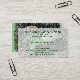 Fern & Mushroom at Stump Business Card