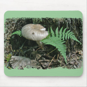 Fern & Mushroom at Stump Coordinating Items Mouse Pad
