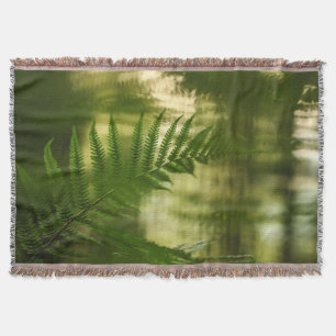 Fern Nature Photo Throw Blanket