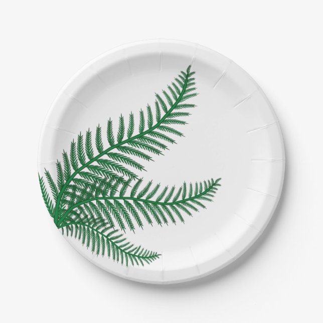 Fern Party Paper Plate (Front)