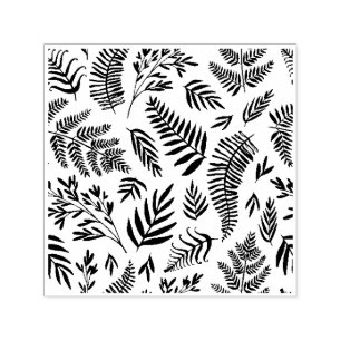 Fern Pattern, Nature Plant Garden Art Self-inking Stamp