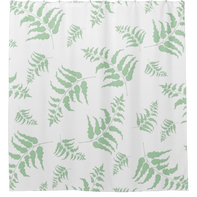 Fern Pattern Shower Curtain (Front)