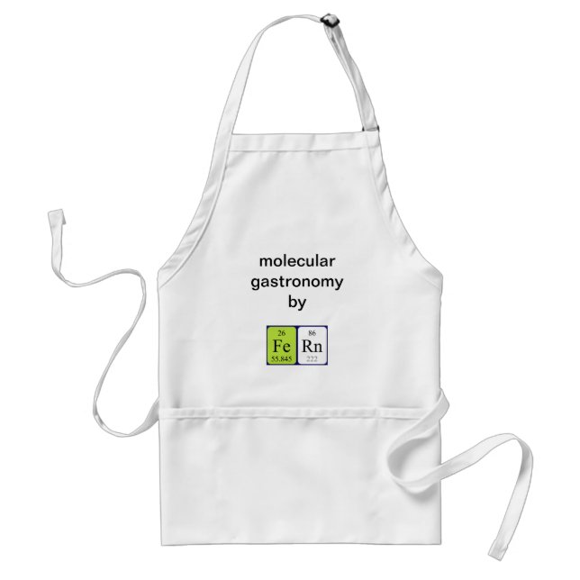 Fern periodic table name apron (Front)