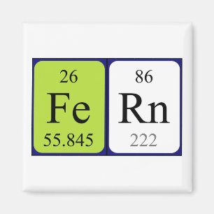 Fern periodic table name magnet