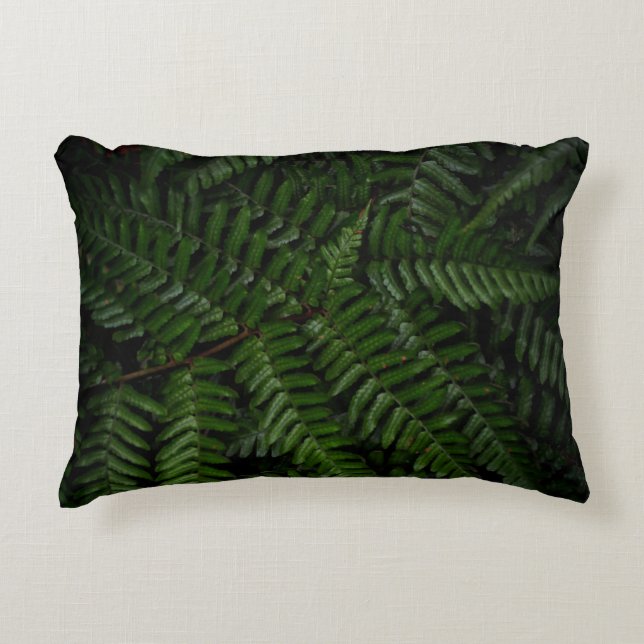 Fern plant decorative cushion (Front)