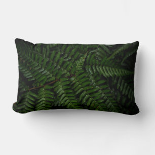 Fern plant lumbar cushion