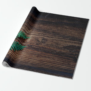 Fern plant wood small fern grunge wrapping paper