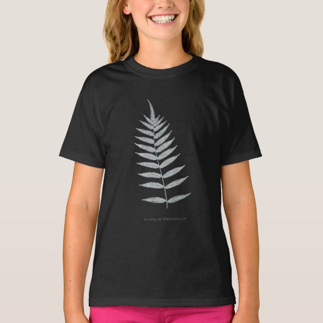 Fern - Polypodyum Fraxinifolium - X-ray effect -08 T-Shirt (Front)