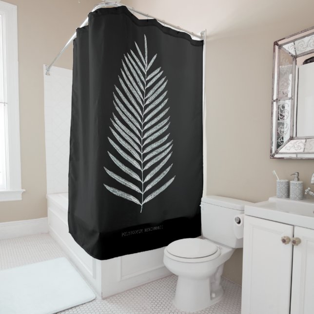 Fern - Polypodyum Henchmanii - X-ray effect - 07 Shower Curtain (In Situ)