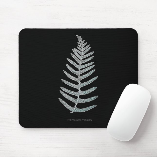 Fern - Polypodyum Vulgare - X-ray effect - 09 Mouse Pad (With Mouse)