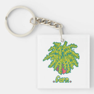 Fern, sail Pixelart, Pixel Art Key Ring